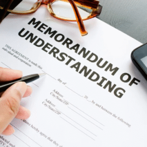 Memorandum of Understanding (MoU)(Just Started)