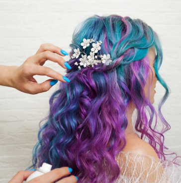 Hair colour back polishing